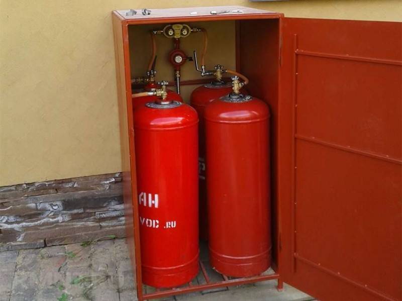 Отопление частного дома газовыми баллонами