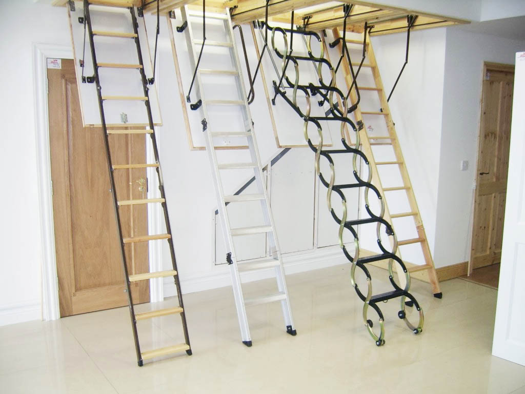 Выбор чердачной лестницы - размеры, материал, раскладывание, комплектующие