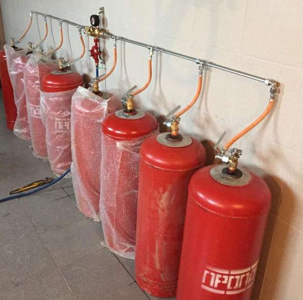 Отопление частного дома газовыми баллонами