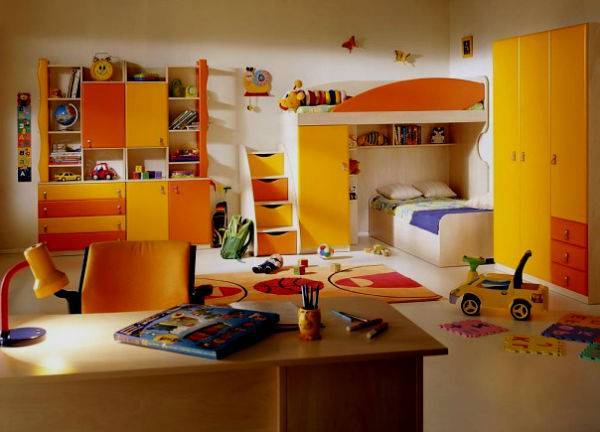 Оранжевая детская комната: пошаговое руководство по оформлению часть 1