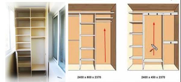 Шкаф-купе на балкон или лоджию своими руками встроенный угловой фото