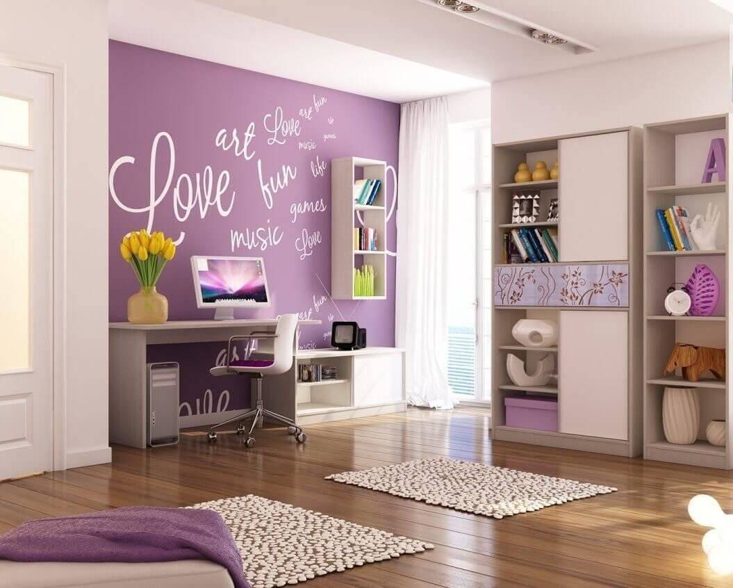 Белла фиолетовая комната для подростка
