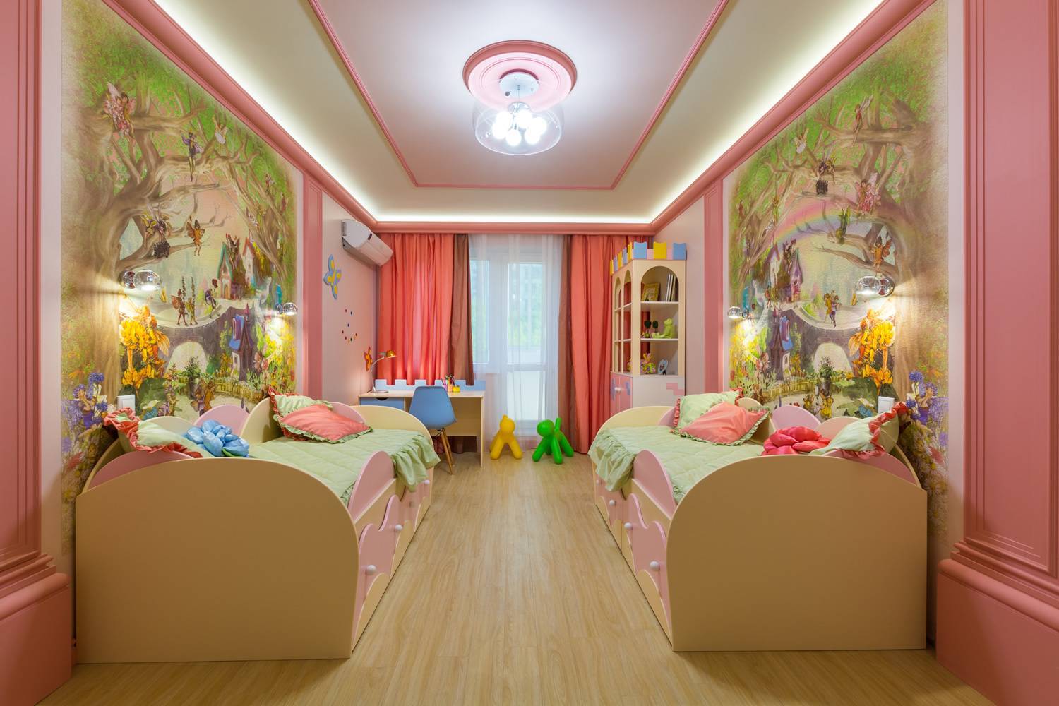 Комната для двоих девочек дизайн. Детские комнаты для девочек. Интерьер детской для девочки. Детские спальни для девочек. Спальня для двух девочек.