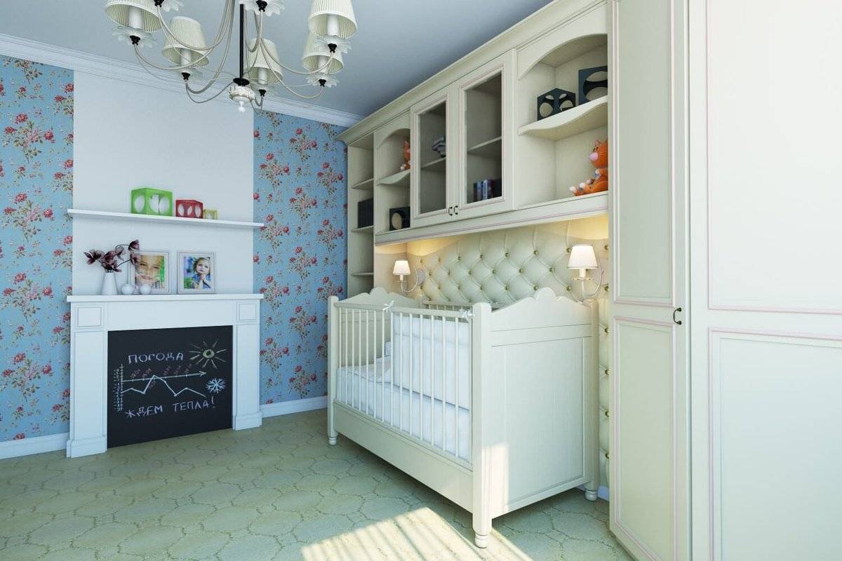 Детская комната для новорожденных 10 кв