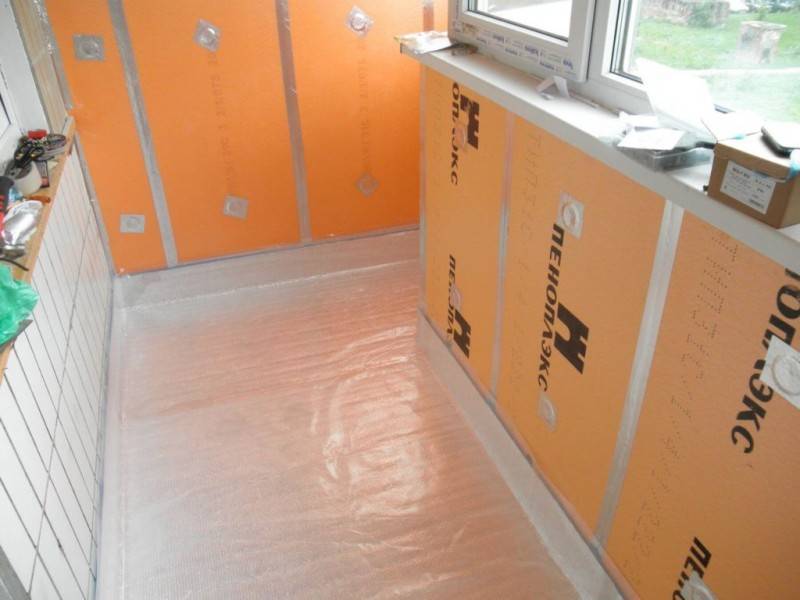 Технология утепления балкона пеноплексом своими руками